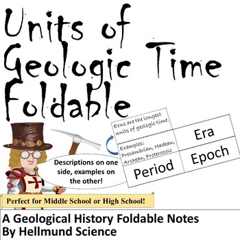 Preview of Foldable- Units of Geologic Time