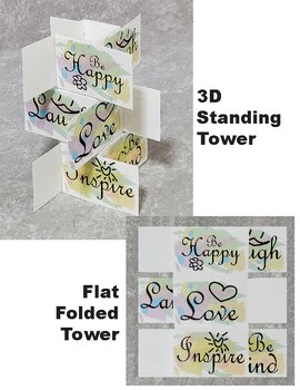 Preview of Foldable Word Tower