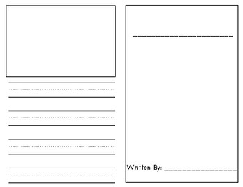 Foldable book template in English and Spanish by Vanessa Avila TpT