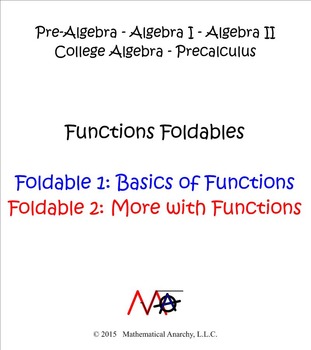 Preview of Foldables for Functions