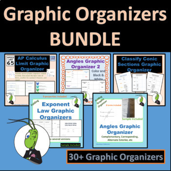 Preview of High School Math Graphic Organizers | Scaffolded Notes