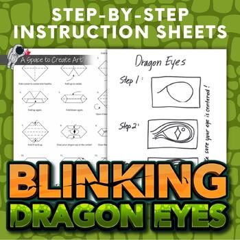 Blinking Dragon Eyes Art Lesson Dragon Origami Art Lesson Dragon Eyes