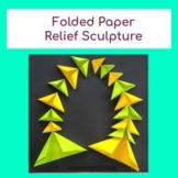 Folded Paper Relief Sculpture