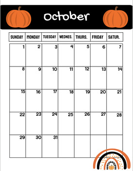 Folder Calendar 2023-2024 by Little Teach in 2nd | TPT