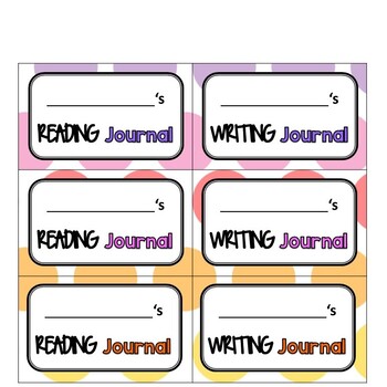 Folder Labels, Journal Labels by Vanilla Scented Classroom | TpT