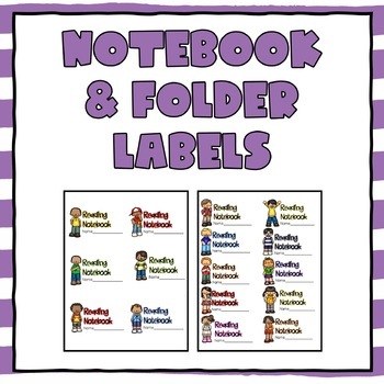 Preview of Folder & Notebook Labels