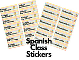 Folder/Notebook Labels for Spanish Class/ Clase de Español