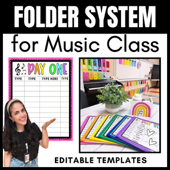 Preview of Editable Folder System for Music Classrooms!