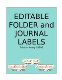 Folder and Journal Labels