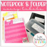 Folder and Notebook Labels