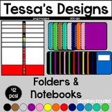 Folders & Notebooks Clipart