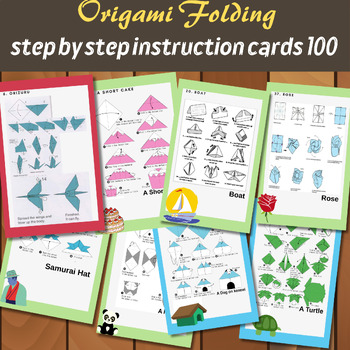 Preview of Folding Origami - 100 Cards Step by Step Instructions