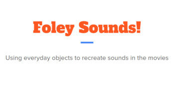 Preview of Foley Art- a lab for Sound Waves! 
