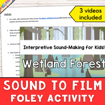 Preview of No Prep Foley Creative Sound Making Activity for Music and Arts Classes