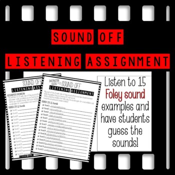 Preview of Foley Sound Off Listening Assignment