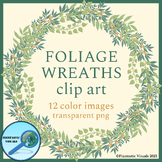 Foliage Wreaths Clip Art