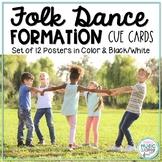 Folk Dance Formation Cue Cards - 12 Different Posters!