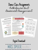 Dance Class-Folk Dance Unit Research Assignment (World Fol