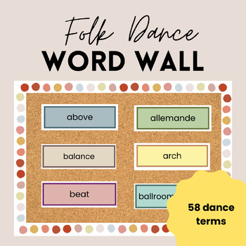 Preview of Folk Dance Word Wall