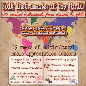Preview of Folk Instruments of the World: A Musical Passport *19 WEEKS OF LESSONS IN ONE*