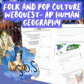 Preview of Folk and Pop Culture Webquest- AP Human Geography