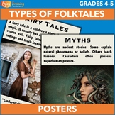 Folktales Anchor Charts or Posters - Myth, Legend, Fairy T