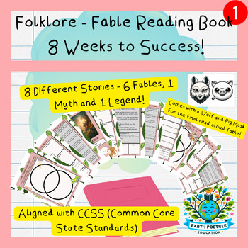 Preview of Folklore Workbook - 6 Fables | 1 Myth | 1 Legend | CCSS - Common Core Aligned