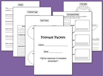 Preview of Folktale Packet Graphic Organizers