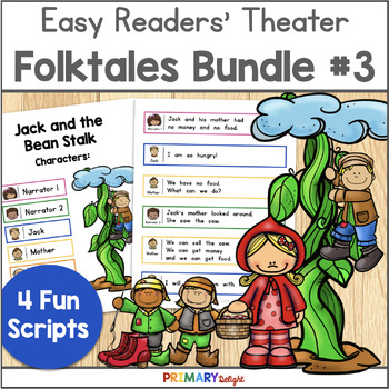 Preview of Folktale Readers' Theater Scripts for First Grade and Kindergarten Bundle 3