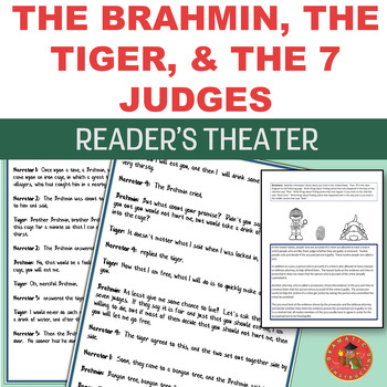 Preview of The Brahmin, the Tiger & the 7 Judges Reader's Theater - A Folktale From India