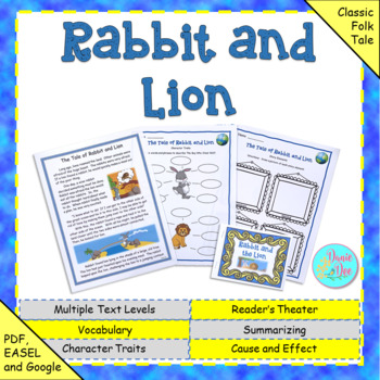 Preview of Native American Folktale: The Tale of Rabbit and Lion (Print and Digital)