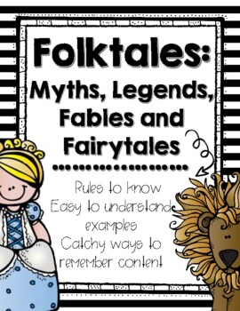 Preview of Folktales, Fairy Tales and Fables [Anchor Charts]