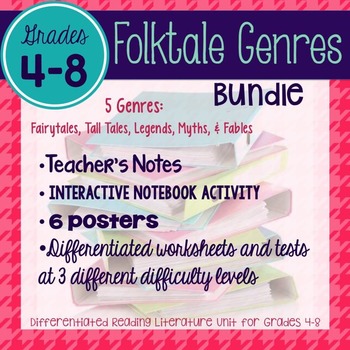 Preview of Folktales: Fairytales, Tall Tales, Fables, Legends, & Myths