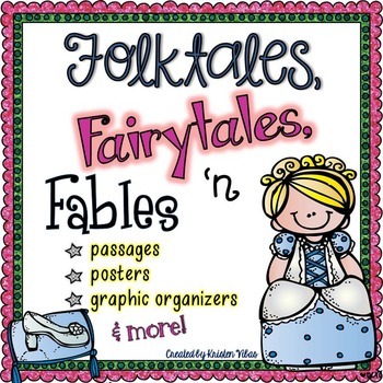 Preview of Folktales, Fairy Tales and Fables - Passages, Activities and Graphic Organizers