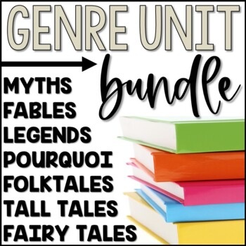 Preview of Fairy Tales, Folktales, Tall Tales, Myths, Fables, & Legends Genre Study Bundle