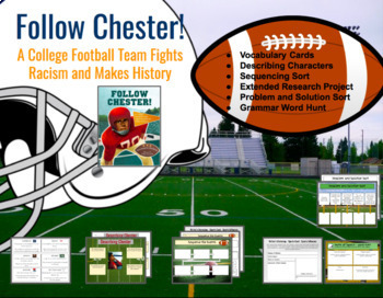 Preview of Follow Chester! - Book Companion - 2nd or 3rd Grade - Printable and Digital! 