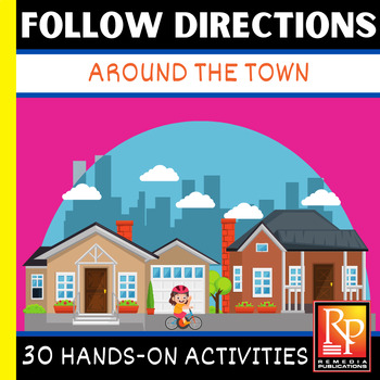 Preview of Following Directions - Cardinal Directions Worksheets & Map Skills Activities