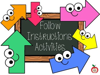 Preview of Follow Instructions Activities