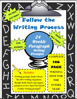 Preview of Follow The Process: Complete Weekly Paragraph Writing Unit