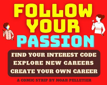 Preview of Follow Your Passion: Career Exploration Lesson Comic Strip