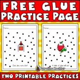 A Dab of Glue Will Do Gluing Practice Worksheets Dot Pract
