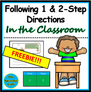 Preview of Following 1- and 2-step directions (Classroom)