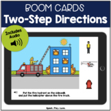 Following 2 Step Directions BOOM Cards with Audio - Speech