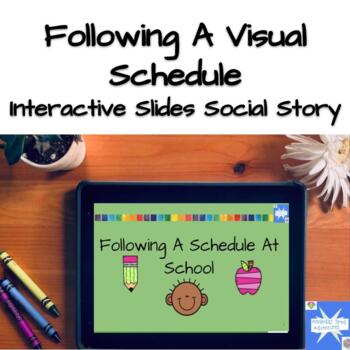 Preview of Following A Picture Schedule Life Skills Story for Special Education