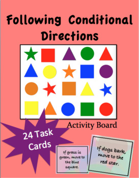 Preview of Following Conditional Directions Activity