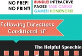 Following Conditional Instructions with 'if' BUNDLE - Rece