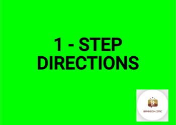 Preview of Following Directions (1-Step Directions)