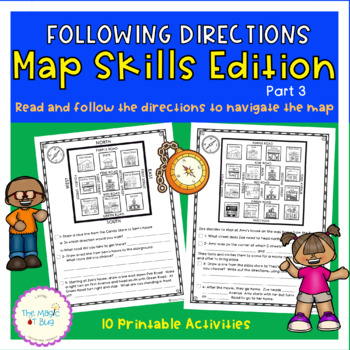 Preview of Following Directions 3 - Map Skills - Occupational Therapy - Life Skills