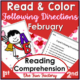 Following Directions Activities for February - Cupid - Was