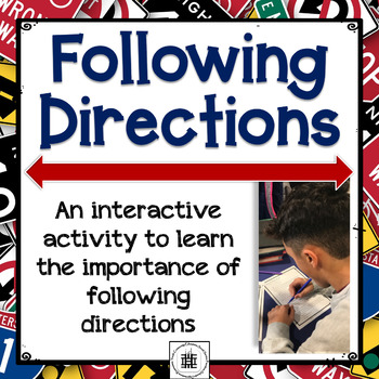 Preview of Following Directions Activity - Read and Follow for High School & Middle School